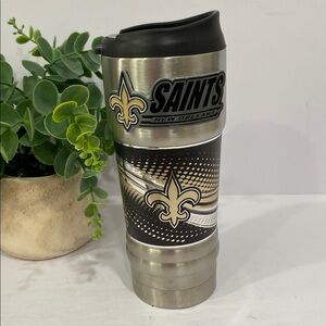 New Orleans Saints NFL Stainless Steel 18 oz Travel Tumbler Coffee Mug Cup